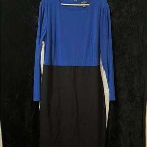 Ralph Lauren Dress Blue, Black and White
